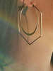Boucles doreilles en or sertie de boucles doreilles à double déclaration Cadeau pour elle