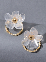 Boucles doreilles fleur femmes créoles boucles doreilles cadeau pour elle