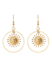 Boucles doreilles Métal Blond Percé Femme Bijoux