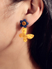 Boucles Doreilles Papillon En Métal Doré Percé Bijoux Femme