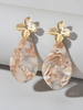 Boucles Doreilles Pendantes Décor De Fleurs Bijoux Femme