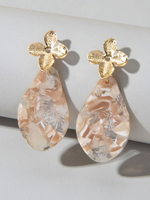 Boucles Doreilles Pendantes Décor De Fleurs Bijoux Femme