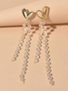 Boucles Doreilles Pendantes En Forme De Coeur Bijoux Femme Percés
