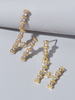 Boucles doreilles pendantes en forme de lettre H Bijoux pour femmes
