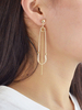 Boucles doreilles pendantes en or Clip Femmes Boucles doreilles pendantes