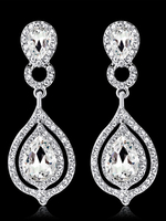 Boucles doreilles pendantes strass Dangle boucles doreilles bijoux de soirée
