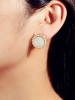 Boucles Doreilles Rondes Femmes Bijoux