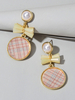 Boucles doreilles Sweet Lolita Bow Boucles doreilles pendantes rondes