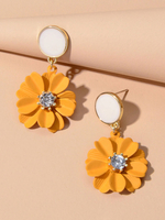 Boucles doreilles tournesol pendantes boucles doreilles cadeau pour elle