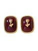 Boucles Doreilles Vintage Rose Fleur En Relief Femmes Bijoux