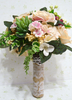 Bouquet de mariée 2021 Succulent mariage Bouquet fleurs en soie main liée Multicolor Rose Bridal Bouquet