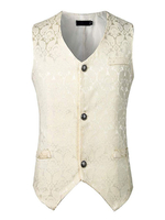 Bouton de coton vintage blanc bouton de coton aristocrate Costumes rétro pour homme