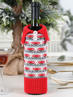 Bouton de flocon de neige en tricot avec bouton de décoration de fête de Noël Déguisements Halloween