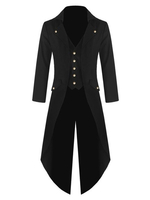 Bouton Vintage Aristocrat Bouton Décor Noir Costumes Retro Pour Homme Déguisements Halloween