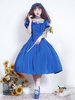 Bow Lolita OP Dress Bleu Royal Bows Lolita One Piece Robes