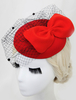 Bow mariage chapeaux chapeaux de soirée Tulle rétro