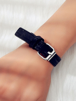 Bracelet Ceinture Noire Femme Bracelets En Cuir Synthétique