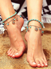Bracelet de cheville Boho bijoux perles de plage de fleurs