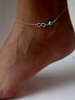 bracelet de cheville métallique pour femme mode fermoir homard bracelets de cheville