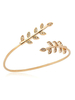 Bracelet fascinant métallique mode pendentif feuille
