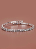 Bracelet Femme Alliage Bracelets Strass Blancs Cadeau de Saint Valentin