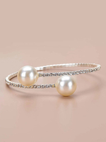 Bracelet femme Bracelets en alliage de strass blanc Cadeau de Saint Valentin