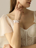 Bracelet nuptiale en argent avec bracelet de mariage