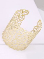 Bracelet Pour Femme Blond Découpé Métal Non Pierre Bracelets