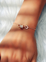 Bracelet Pour Femme Bracelets De Gelée En Métal Blond