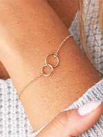 Bracelet unique métallique mode ornement métallique fermoir homard