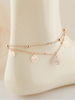 Bracelets de cheville en or Charm Flowers Chaussures de pieds Bracelets de plage pour femmes