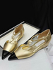 Bride à la cheville pour femmes Belles fleurs Vernies PU Upper Wedges Bout pointu