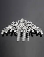 Broche à cheveux nuptiale avec strass