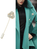 Broche or avec strass mode