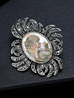 Broche Vintage Mariage Strass Mariage Bijoux Femmes