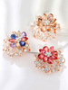 Broches Chic Alliage De Fleurs Strass Broches De Mariage