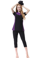 Burkini Moderne Femme Maillot De Bain Musulman Bicolore