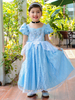 Cadeau Noël Enfants Princesse Cosplay Costume 3 Pièces Ensemble Conte De Fées Dessin Animé Polyester Tenue Halloween Déguisement