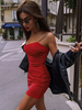 Cadeau Saint Valentin Robe Moulante Femmes Silhouette en Mailles Coupe Cintrée à Col V sans Manches Sexy Unicolores Robe moulante Femmes
