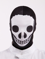 Cagoule cosplay Spandex; lycra unisexe; motifs squelette; multicolore Déguisements Halloween