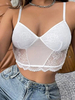 Camisole blanche pour femmes bretelles col sans manches en polyester camisoles sexy dété