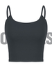Camisole Top Haut Sexy Gilet Taille Haut avec Bretelles à Col Rond Unicolore Camisole Eté