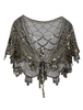 Cape Année 20 Great Gatsby Châle Rétro Paillettes Déguisements Halloween