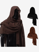 Cape Avec Capuche Marron Vintage Haut Rétro Costumes Pour Homme Vintage