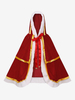 Cape de Noël rouge pour fille - Costumes de vacances à blocs de couleurs