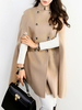 Cape femme Manteau femme avec poches col roulé poncho cape femme