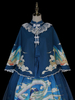 Cape Lolita Cape douce Lolita en polyester imprimé bordeaux