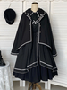 Cape Lolita Costume Uniforme Militaire Lolita Noir