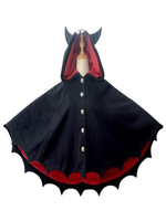 Cape lolita gothique oeillets noirs hiver Lolita Outwears Déguisements Halloween