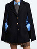 Cape Manteau Poncho Femme à Col Revers avec Manches Longues avec Poches Unicolore Manteau Femme